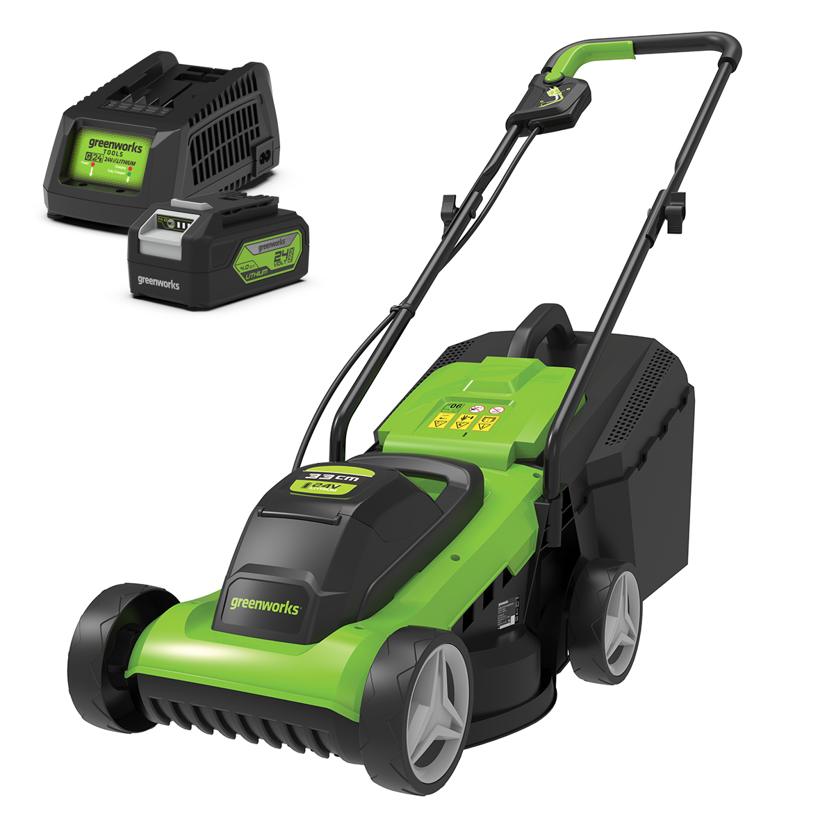24V 4.0Ah 32cm/12.6″ Lawnmower Kit
