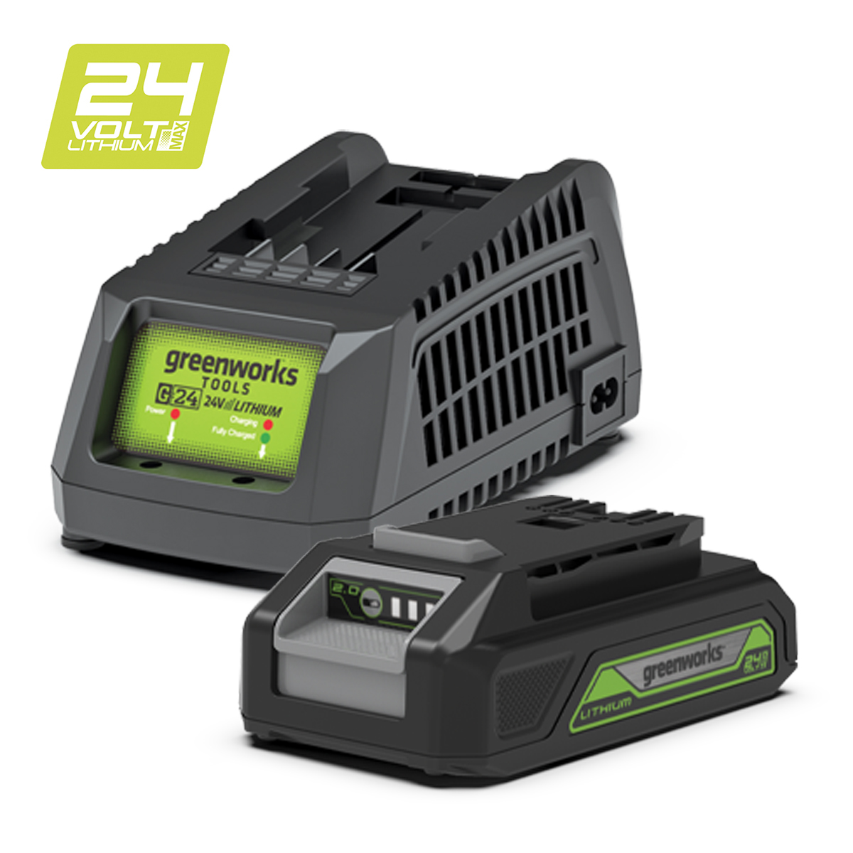 24V 2.0Ah Battery and Charger Kit