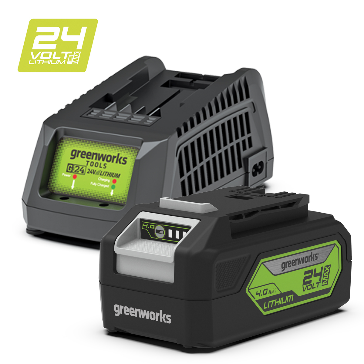 24V 4.0Ah Battery and Charger Kit
