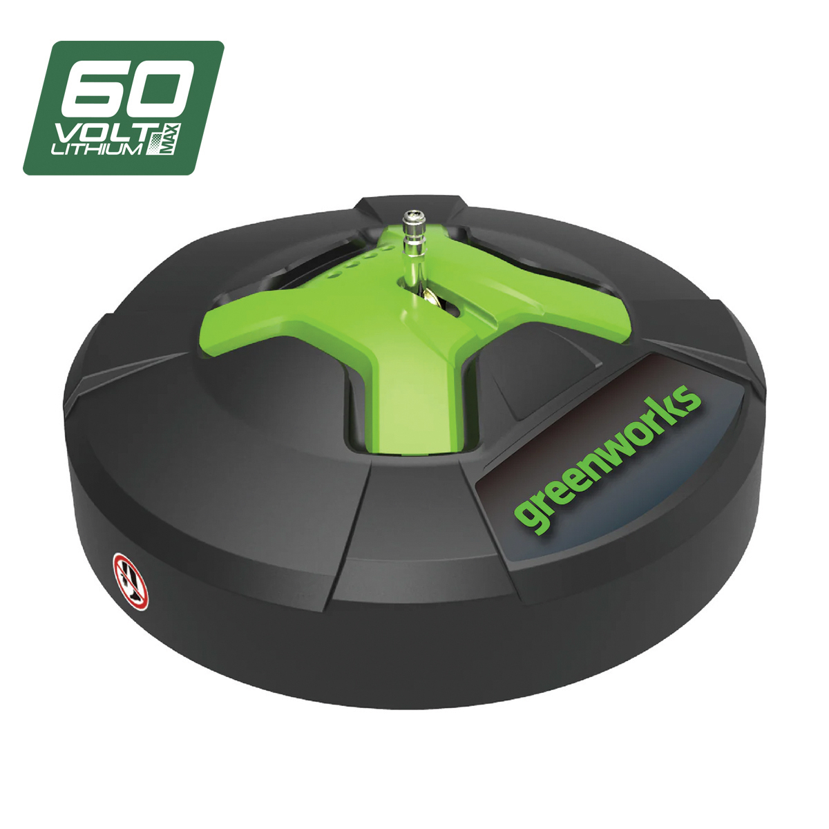 Greenworks 60v 15” Rotating Surface Cleaner in Retail Packaging