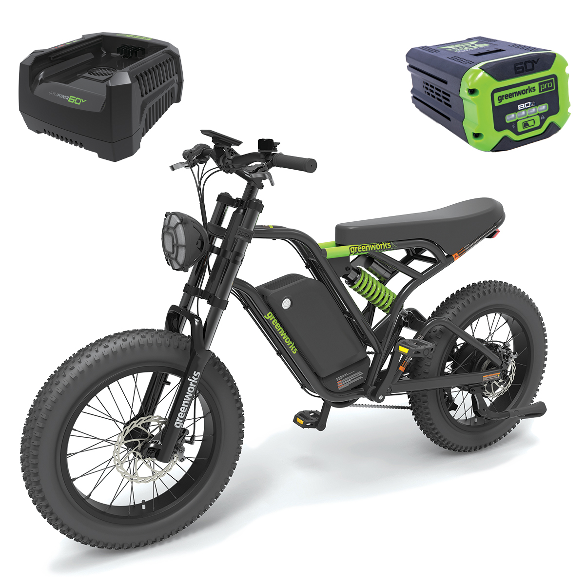 Venture Series 20″ All Terrain E-Bike Kit with 8.0Ah battery & 6A charger and 6A charger