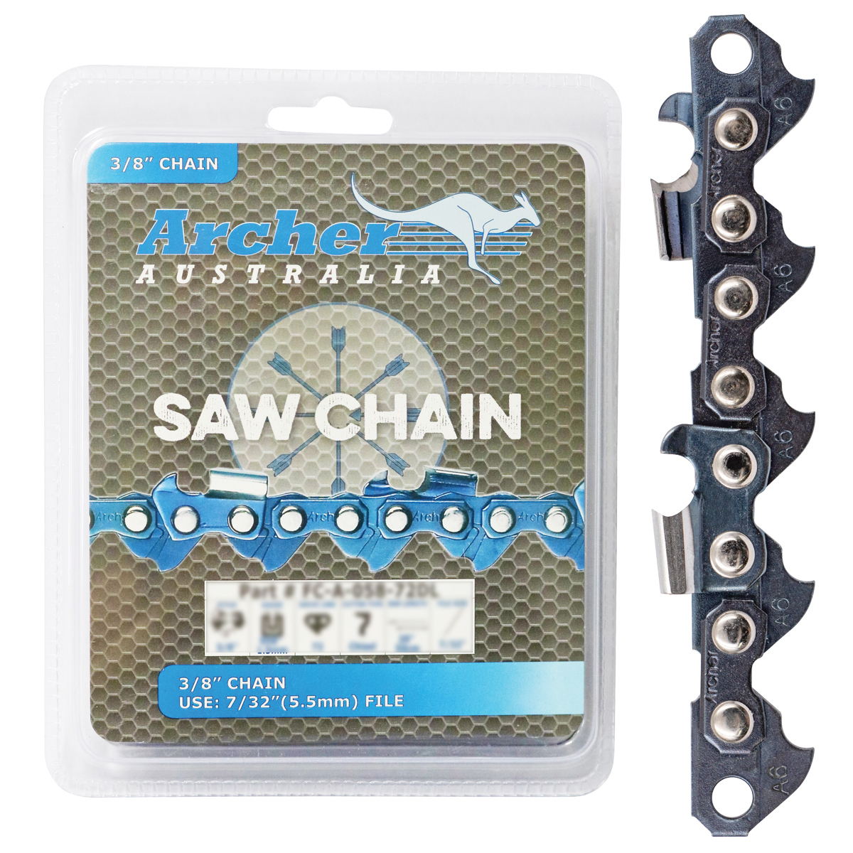 Archer Chain Loop – 3/8″, .063″, 92DL, Semi Chisel