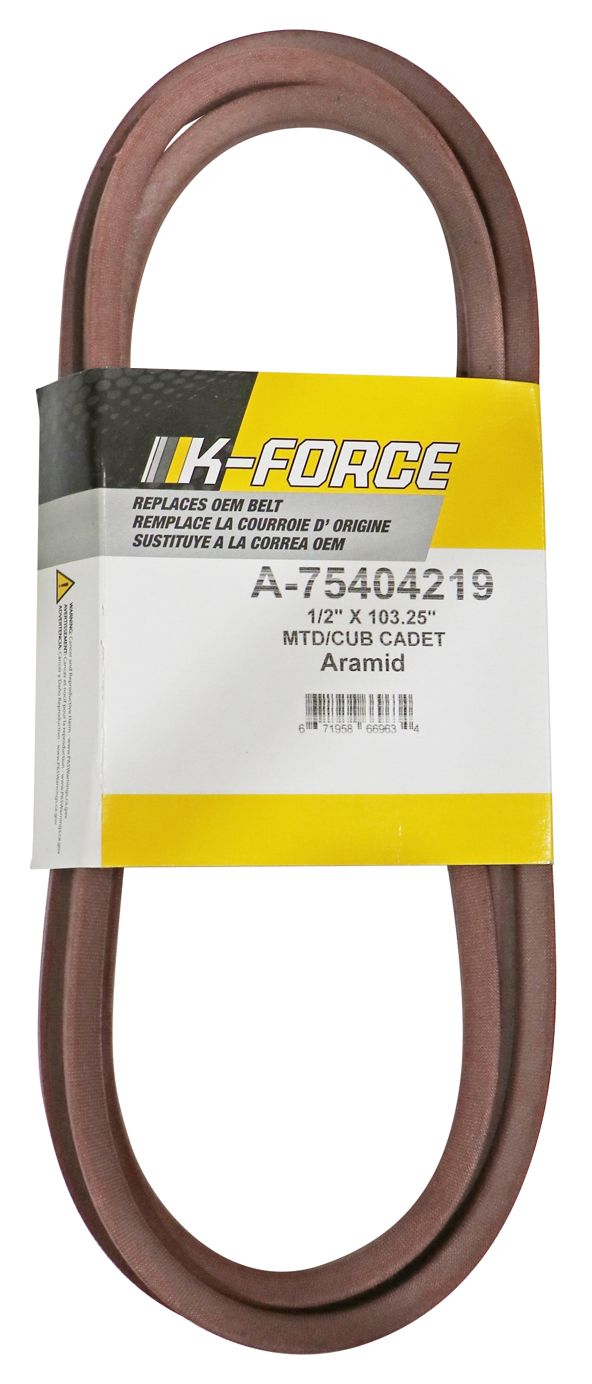 OEM Spec Belt – Cub Cadet – 1/2″ W x 101″ I.D