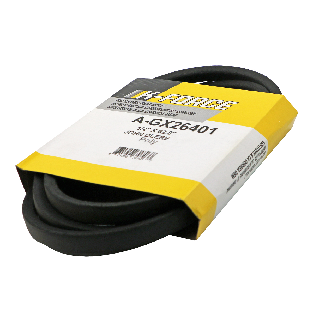 OEM Spec Belt – John Deere – 1/2 x 62.8″