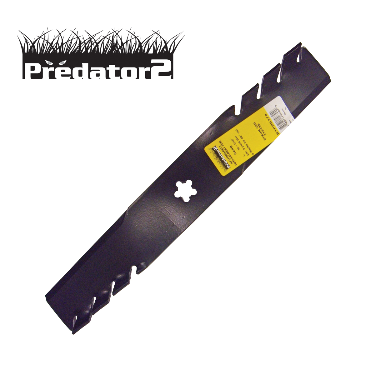 Predator Blade – 411mm/16-3/16″ Dixon/Husqvarna – 3 for 48″