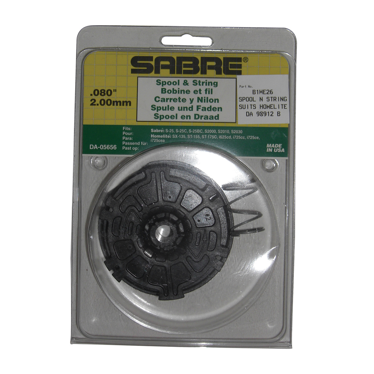 Trimmer Head Spool and String, suits Homelite