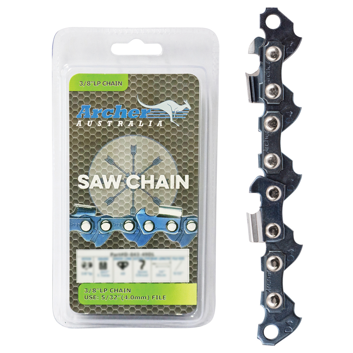 Archer Chain Loop – 3/8″ LP, .043″, 49DL, Semi Chisel
