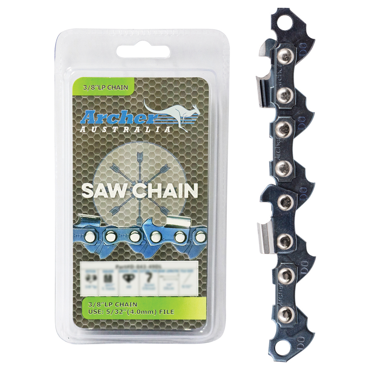 Archer Chain Loop – 3/8″ LP, .050″, 40DL, Semi Chisel