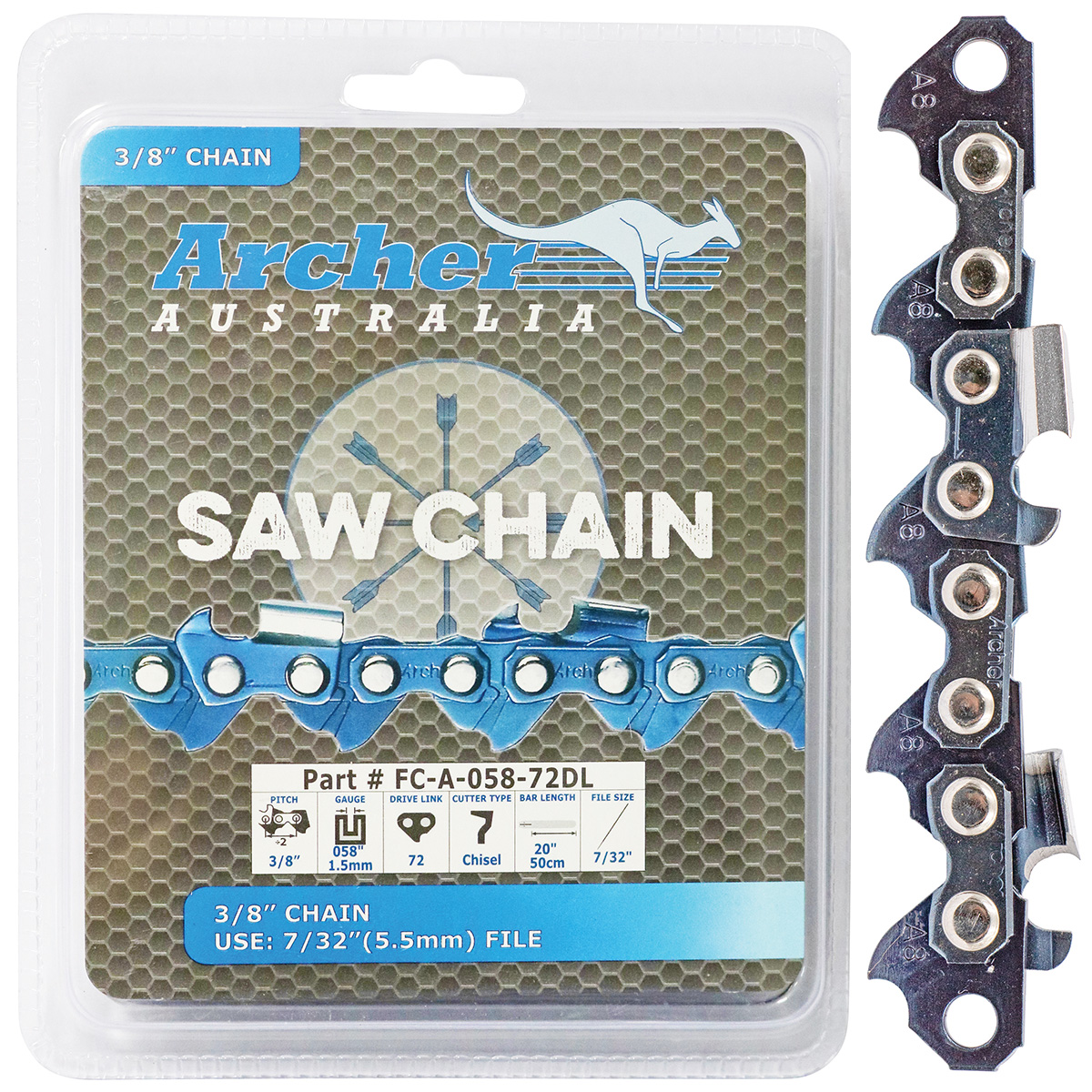 Archer Chain Reel – 3/8″, .058″, 100ft, Full Chisel , Ripping