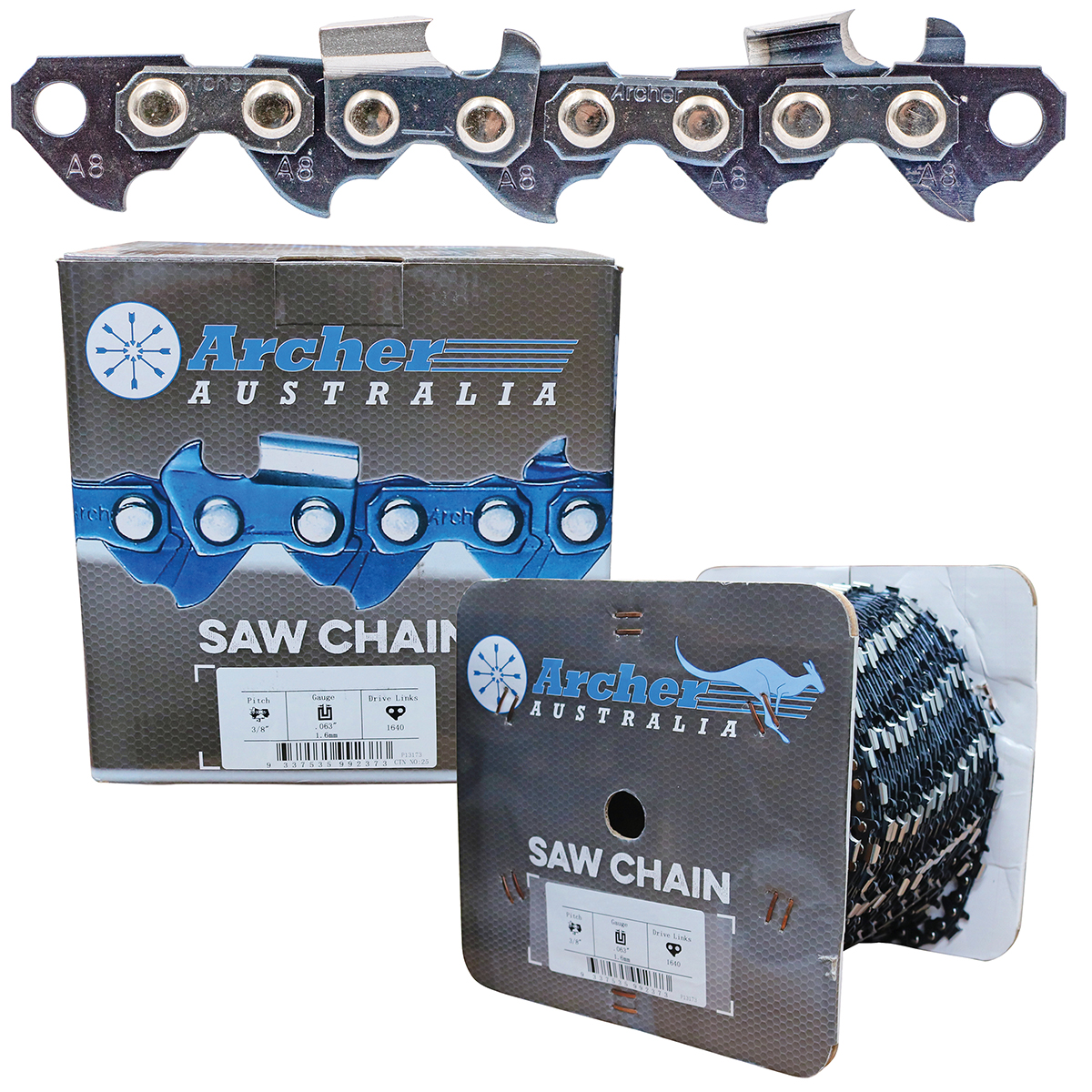 Archer Chain Reel – 3/8″, .058″, 100ft, Full Chisel