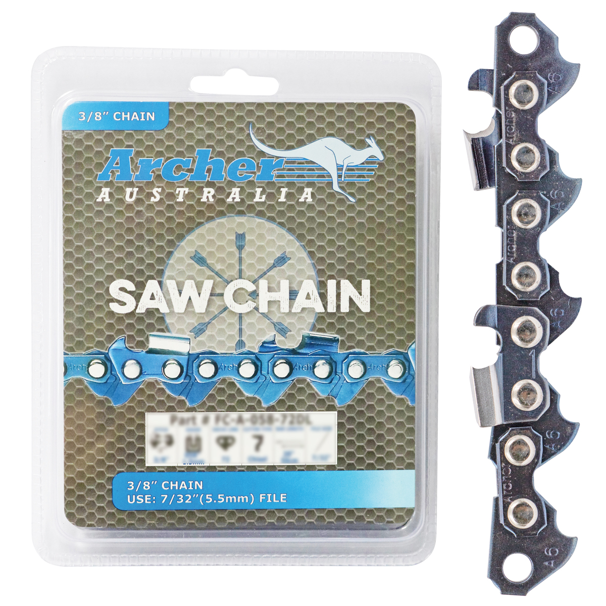 Archer Chain Loop – 3/8″, .063″, 60DL, Full Chisel