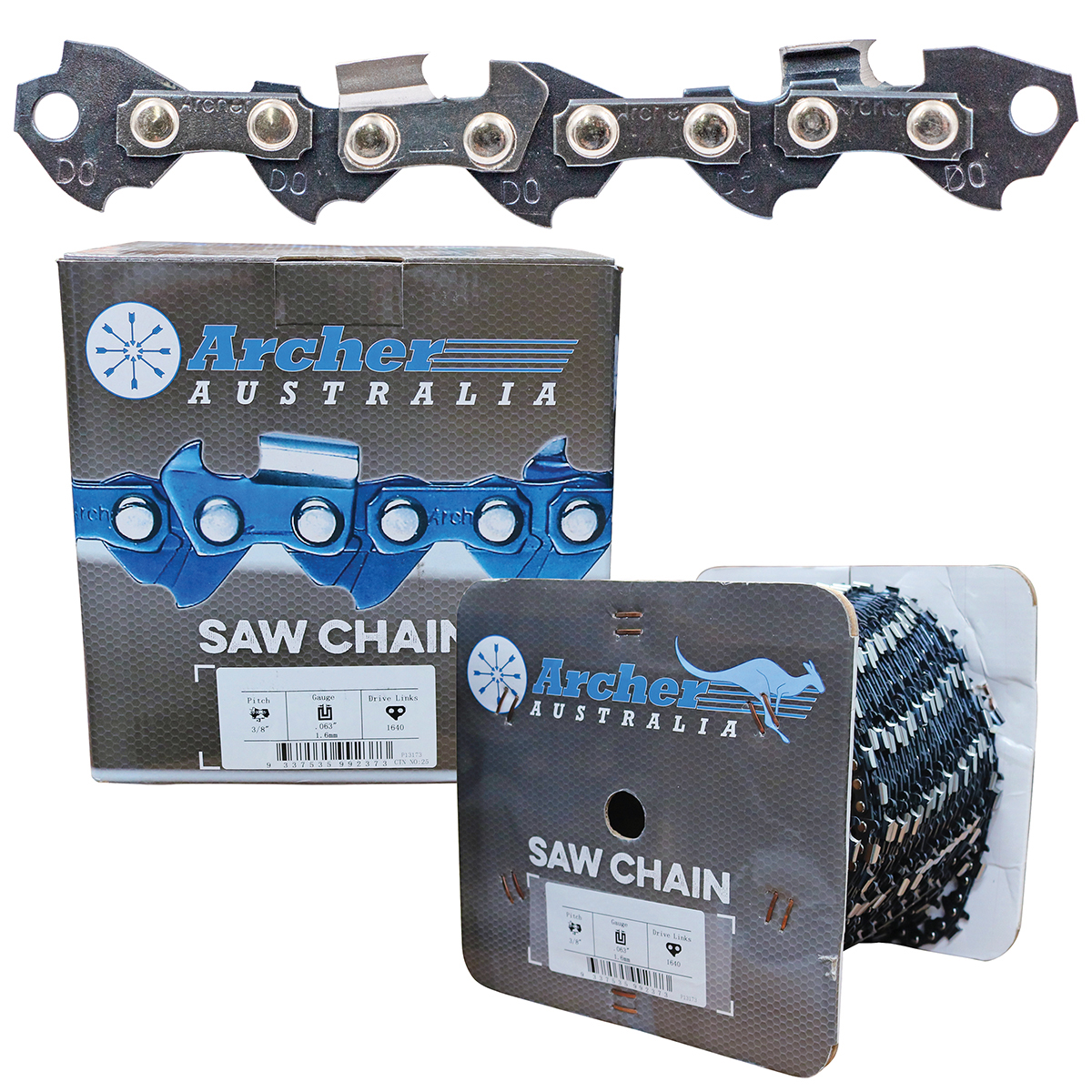 Archer Chain Reel – 3/8″ LP, .050″, 100ft, Full Chisel