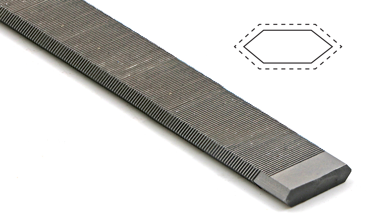 Vallorbe Double Bevelled File – 2x10x2mm
