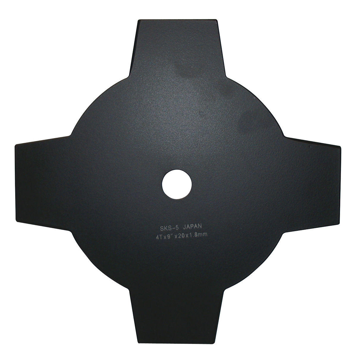 4 Tooth, 9″ Brushcutter Blade, 1″ Bore, 1.8mm Gauge