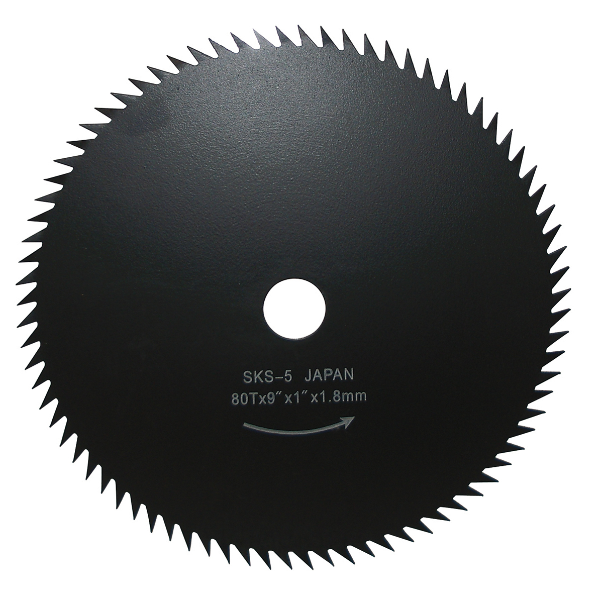 80 Tooth, 9″ Brushcutter Blade, 1″ Bore, 1.8mm Gauge