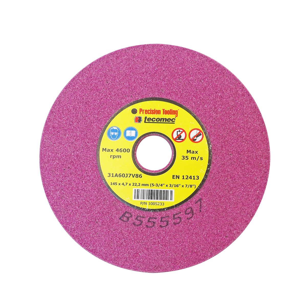 Tecomec Grinding Wheel – 3/8″-.404″ – 145×22.2×4.7mm