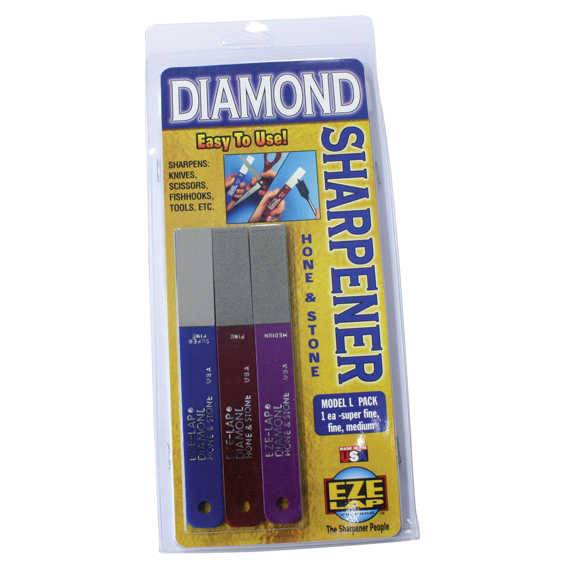 Eze-Lap Diamond hone & stone – sharpening wallet pack