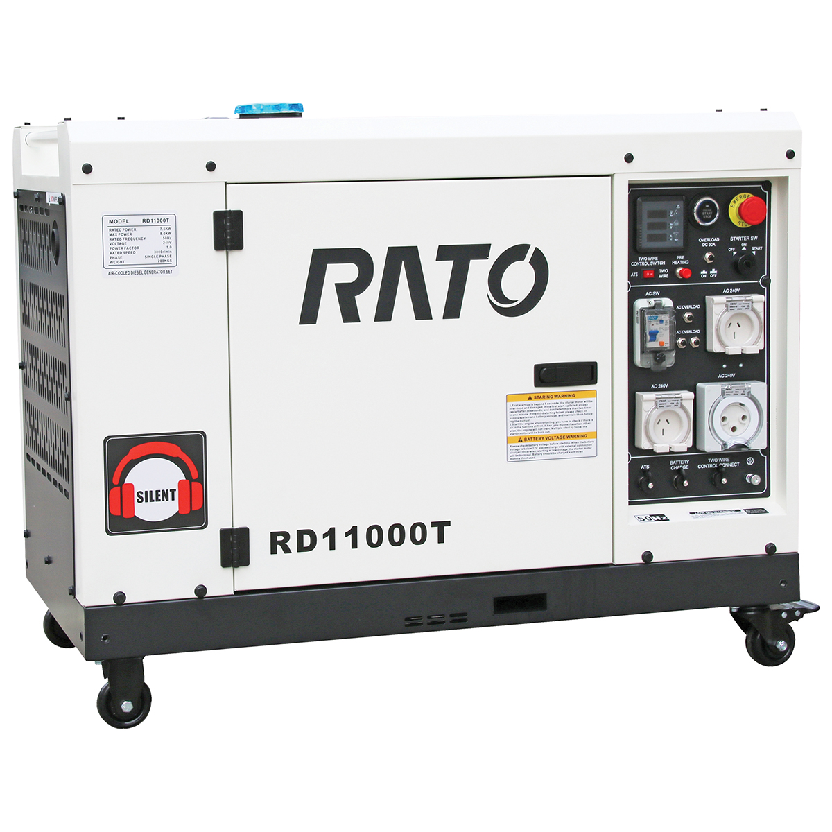 Rato 7.5kW/8.0kW Diesel Generator