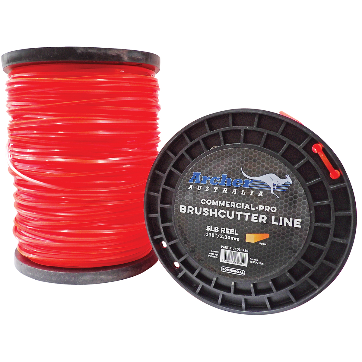 Archer Commercial-Pro Square Nylon Line – 3.30mm/.130″ – 5lb Reel