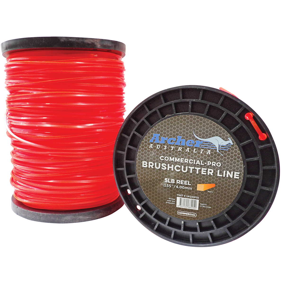 Archer Commercial-Pro Square Nylon Line – 4.00mm/.155″ – 5lb Reel