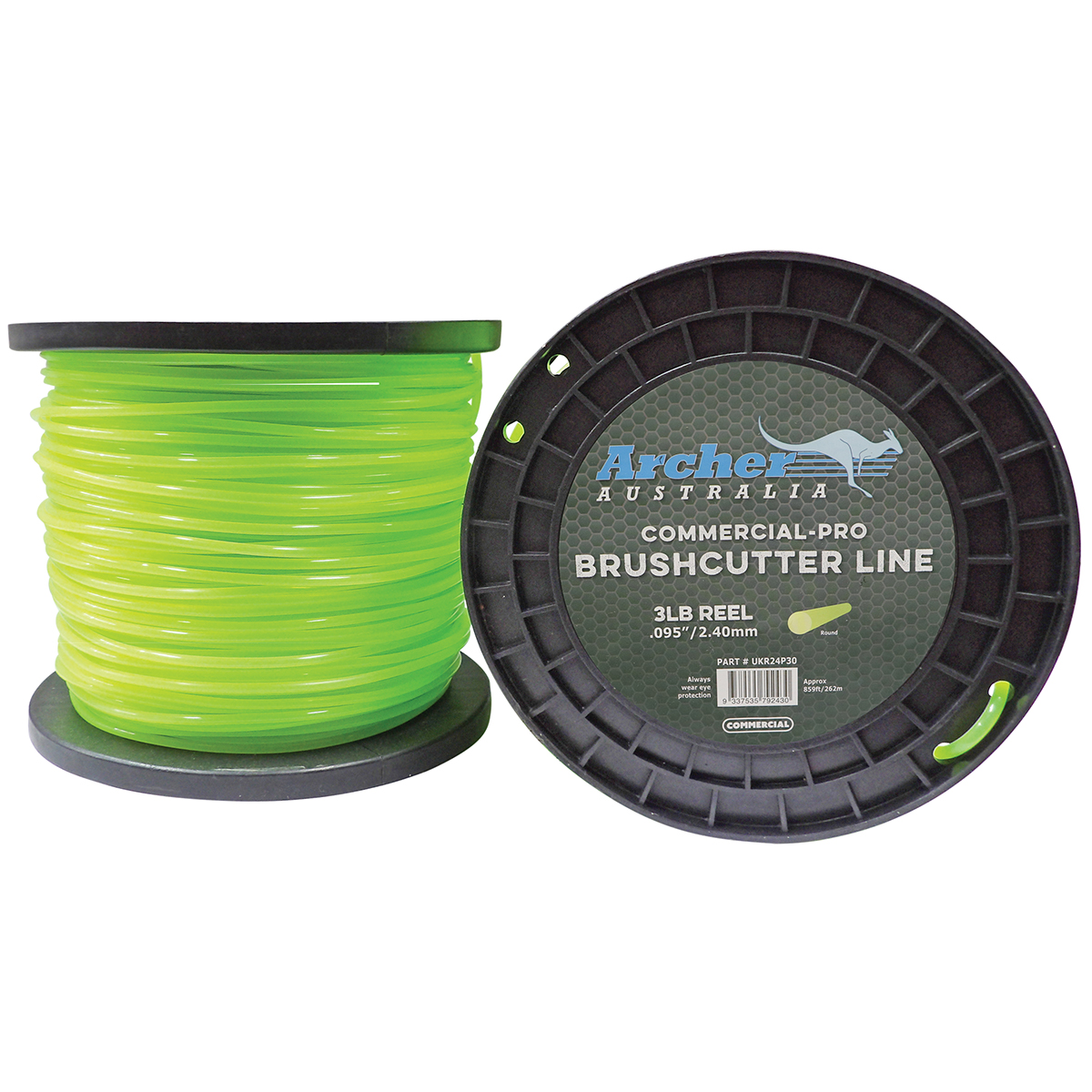 Archer Commercial-Pro Round Nylon Line – 2.40mm/.095” – 3lb Reel