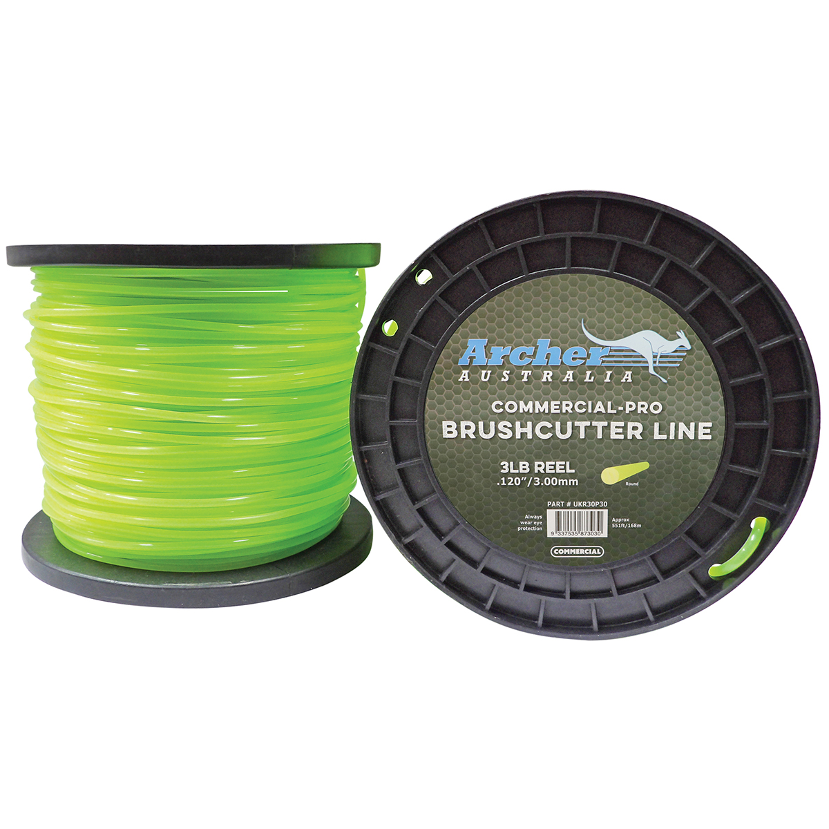 Archer Commercial-Pro Round Nylon Line – 3.00mm/.120″ – 3lb Reel