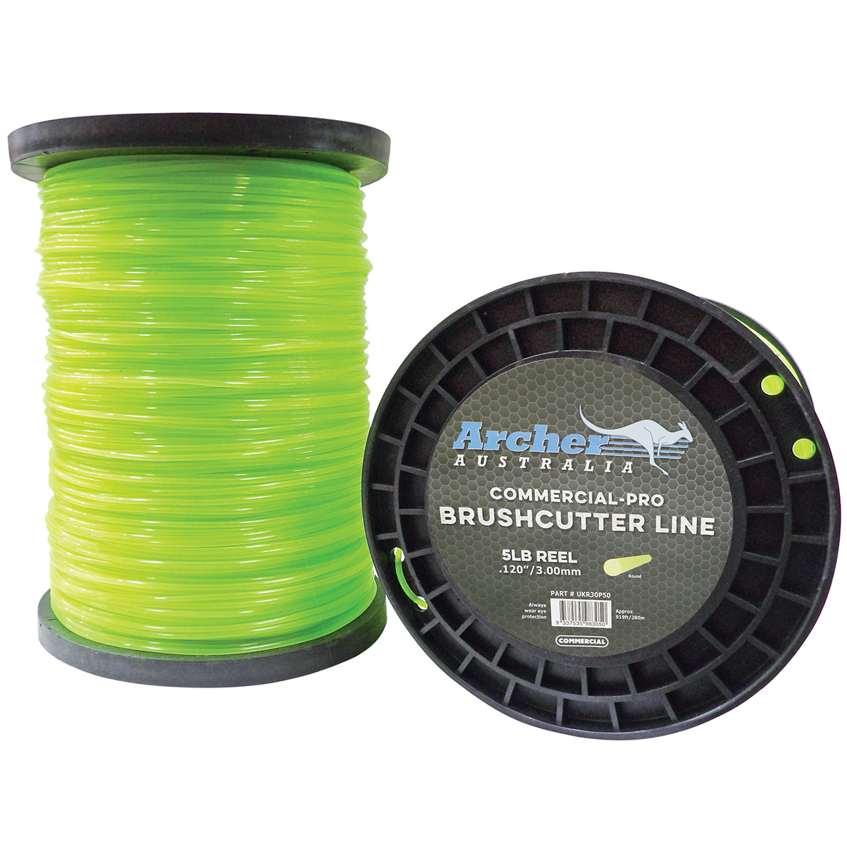 Archer Commercial-Pro Round Nylon Line – 3.00mm/.120″ – 5lb Reel